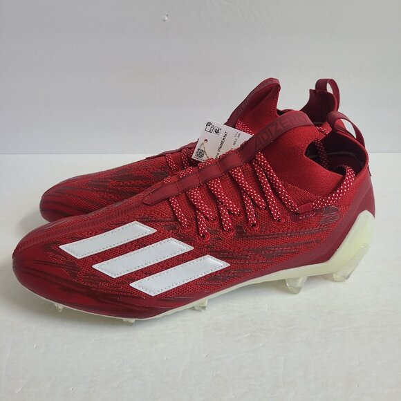 NEW Adidas Adizero Primeknit Football Cleats HP8745 Size 12 Team Power Red #2 - Picture 1 of 8